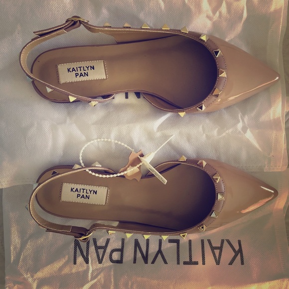 kaitlyn pan studded flats
